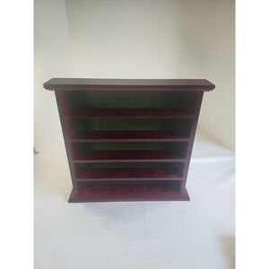 Golf Ball Display Case Wall or Stand Alone Green Felt Back Holds 25 Balls